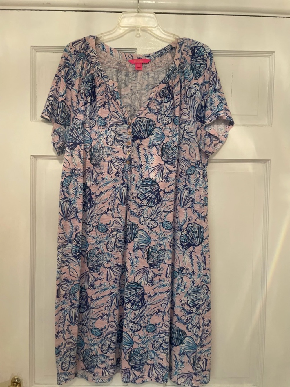 Lilly Pulitzer Pink and Blue Floral Dress